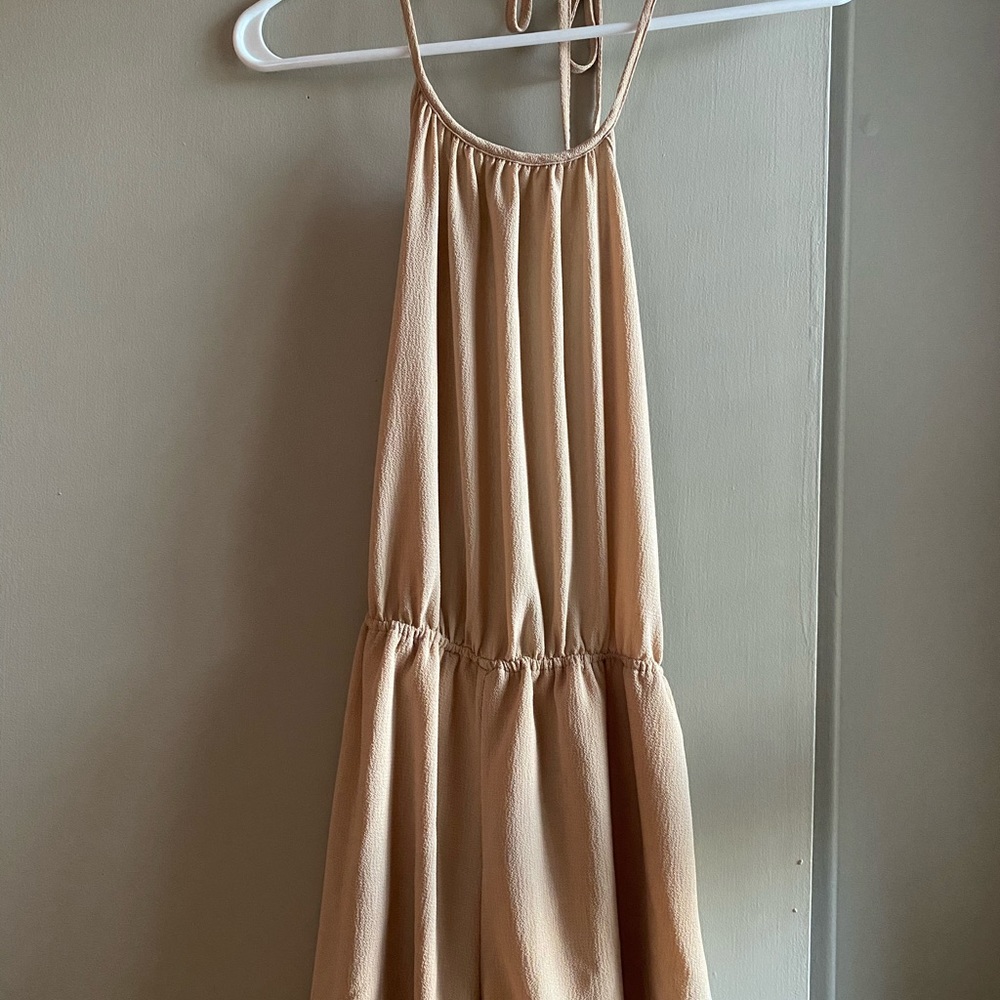 Sexy backless romper